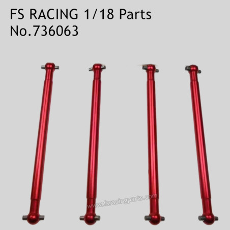 FS RACING 1/18 Scale High Speed Racing Car Parts Metal Drive Shaft Set 736063