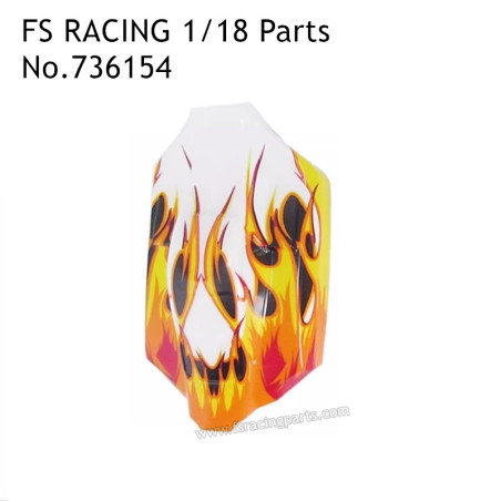 FS RACING 1/18 Scale High Speed Racing Car Parts Car Shell Yellow 736154