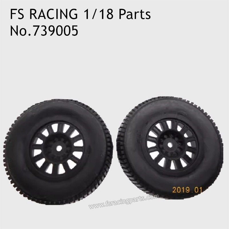 FS RACING 1/18 Scale High Speed Racing Car Parts Short Truck Wheels 739005