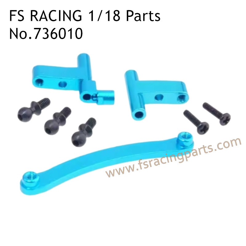 FS RACING 1/18 Scale Upgrade Parts Steering Connect Kit 736010 Blue, FS RACING RC Car Parts