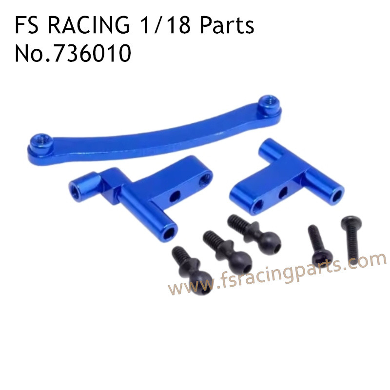 FS RACING 1/18 Scale Upgrade Parts Steering Connect Kit 736010 Deep Blue, FS RACING RC Car Parts
