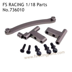 FS RACING 1/18 Scale Upgrade Parts Steering Connect Kit 736010 Gray, FS RACING RC Car Parts