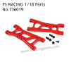 FS RACING 1/18 Scale Upgrade Parts Front and Rear Swing Arm Red 736019, FS RACING RC Car Parts