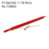 FS RACING 1/18 Scale Upgrade Parts Central Drive Shafts Red 736062, FS RACING RC Car Parts