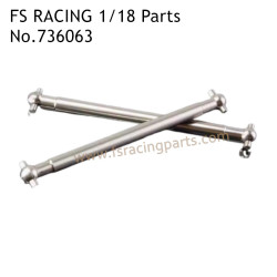 FS RACING 1/18 Scale Upgrade Parts CVD Drive Shaft Silver 736062, FS RACING RC Car Parts