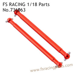 FS RACING 1/18 Scale Upgrade Parts CVD Drive Shaft Red 736062, FS RACING RC Car Parts