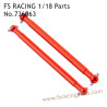 FS RACING 1/18 Scale Upgrade Parts CVD Drive Shaft Red 736062, FS RACING RC Car Parts