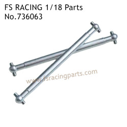 FS RACING 1/18 Scale Upgrade Parts CVD Drive Shaft Silver 736062, FS RACING RC Car Parts