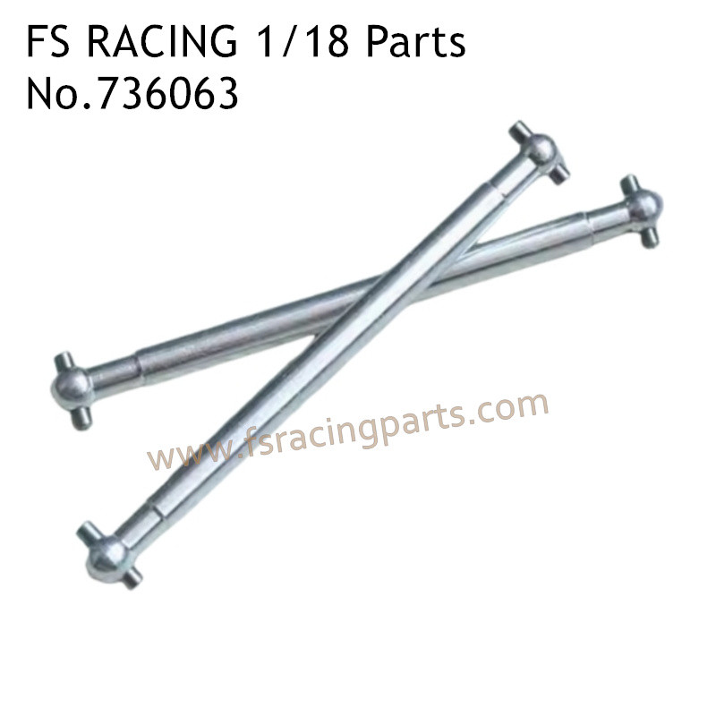 FS RACING 1/18 Scale Upgrade Parts CVD Drive Shaft Silver 736062, FS RACING RC Car Parts