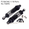 FS RACING 1/18 Scale High Speed Racing Upgrade Car Parts Shock Absorber Black 736092