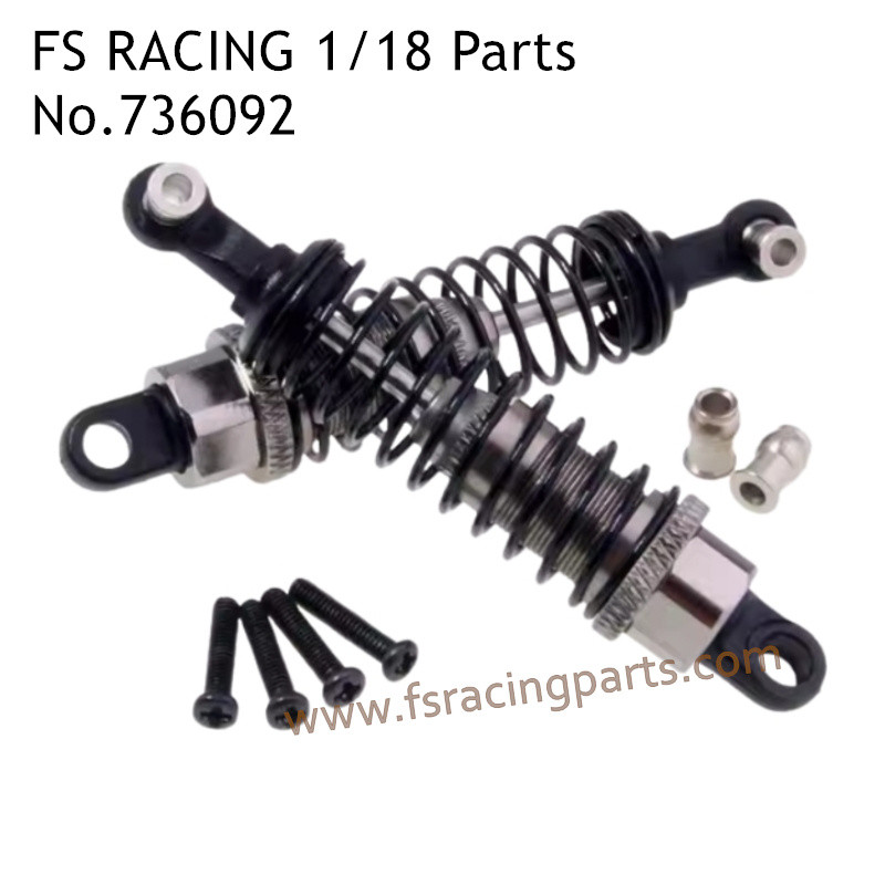 FS RACING 1/18 Scale High Speed Racing Upgrade Car Parts Shock Absorber Gray 736092