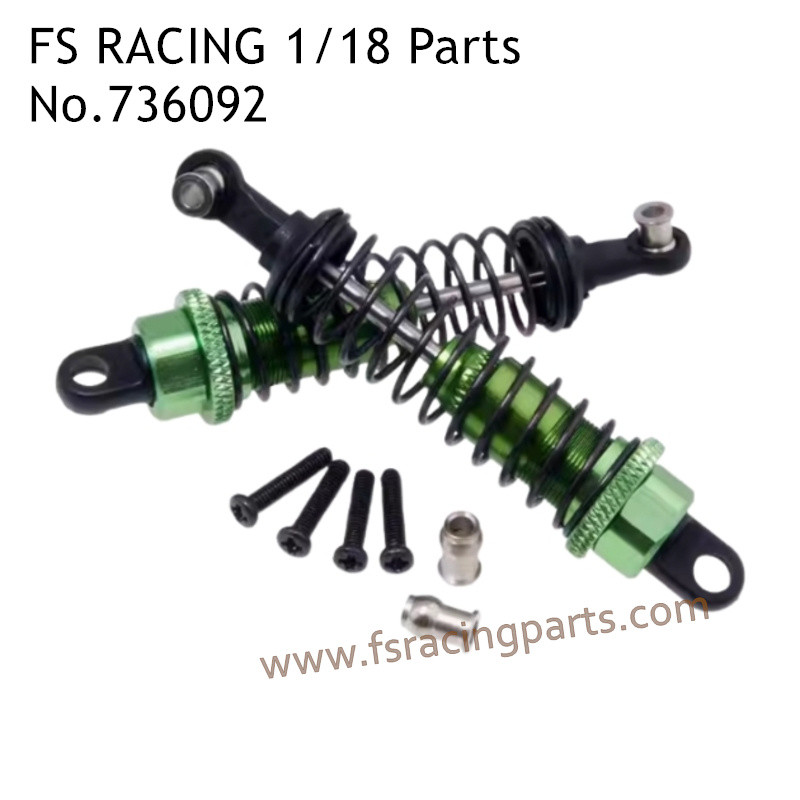 FS RACING 1/18 Scale High Speed Racing Upgrade Car Parts Shock Absorber Green 736092