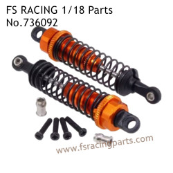 FS RACING 1/18 Scale High Speed Racing Upgrade Car Parts Shock Absorber Orange 736092