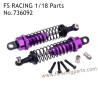 FS RACING 1/18 Scale High Speed Racing Upgrade Car Parts Shock Absorber Purple 736092