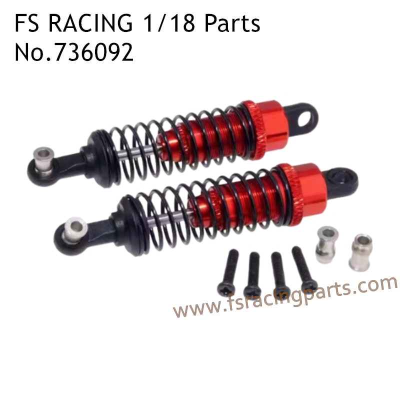 FS RACING 1/18 Scale High Speed Racing Upgrade Car Parts Shock Absorber Red 736092