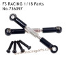 FS RACING 1/18 Scale High Speed Racing Upgrade Car Parts Steering Tie Rods Black 736097