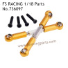 FS RACING 1/18 Scale High Speed Racing Upgrade Car Parts Steering Tie Rods Orange 736097