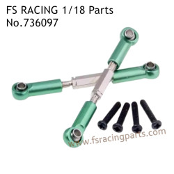 FS RACING 1/18 Scale High Speed Racing Upgrade Car Parts Steering Tie Rods Green 736097