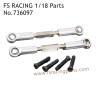 FS RACING 1/18 Scale High Speed Racing Upgrade Car Parts Steering Tie Rods Silver 736097