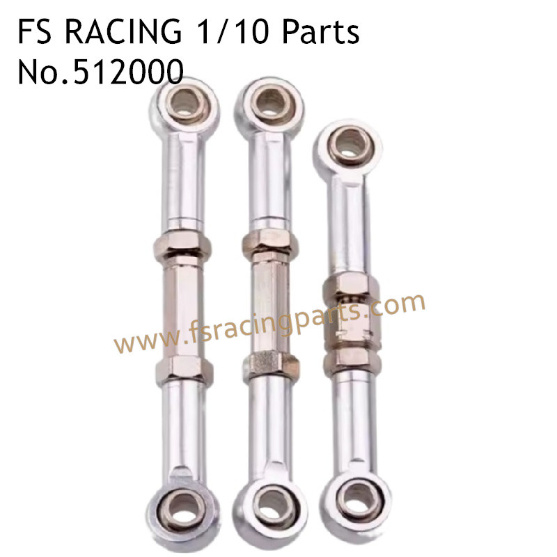 FS RACING 1/10 Scale High Speed Racing Car Upgrade Parts Steering Tie Rods Silver, FS RACING 512000