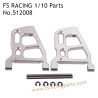 FS RACING 1/10 Scale High Speed Racing Car Upgrade Parts Front Lower Arm Silver, FS RACING 512008