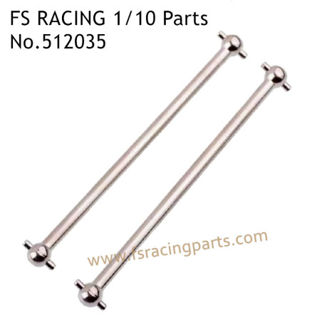 FS RACING 1/10 Scale High Speed Racing Car Upgrade Parts CVD Dog Bones Silver, FS RACING 512035