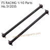 FS RACING 1/10 Scale High Speed Racing Car Upgrade Parts CVD Dog Bones Black, FS RACING 512035