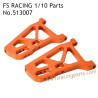 FS RACING 1/10 Scale High Speed Racing Car Upgrade Parts Front Lower Arm Orange, FS RACING 513007