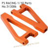 FS RACING 1/10 Scale High Speed Racing Car Upgrade Parts Front Upper Arm Orange, FS RACING 513006