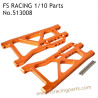 FS RACING 1/10 Scale High Speed Racing Car Upgrade Parts Rear Lower Arm Orange, FS RACING 513008