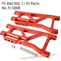 FS RACING 1/10 Scale High Speed Racing Car Upgrade Parts Rear Lower Arm Red , FS RACING 513008