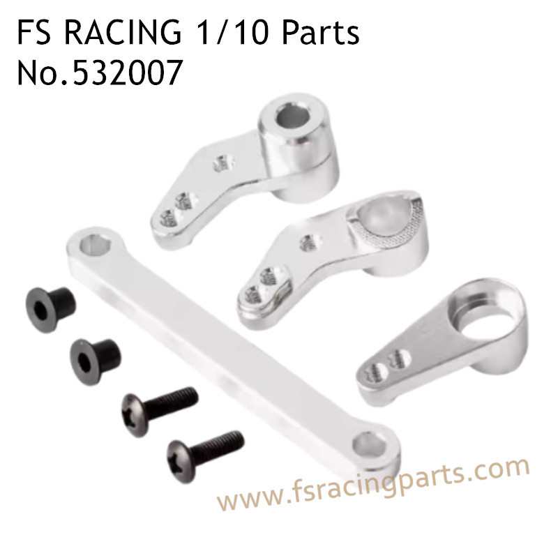 FS RACING 1/10 Scale High Speed Racing Car Upgrade Parts Steering Linkage Silver, FS RACING 532007