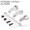 FS RACING 1/10 Scale High Speed Racing Car Upgrade Parts Steering Linkage Silver, FS RACING 532007