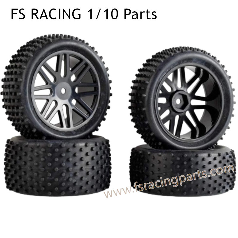 FS RACING 1/10 Scale Upgrade Parts Tires Black