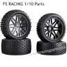 FS RACING 1/10 Scale Upgrade Parts Tires Black