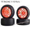 FS RACING 1/10 Scale Upgrade Parts Tires Red
