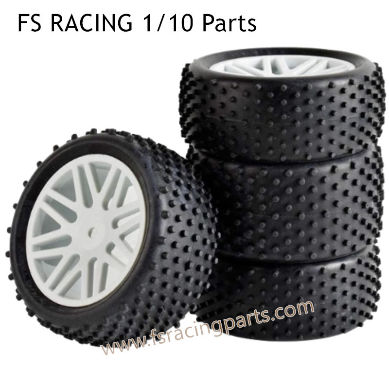 FS RACING 1/10 Scale Upgrade Parts Tires White