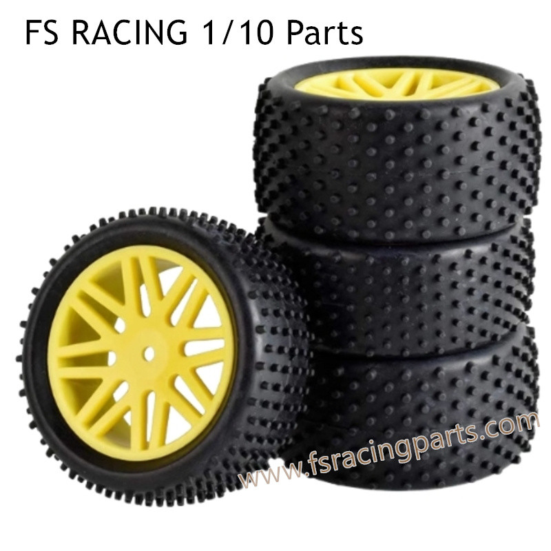 FS RACING 1/10 Scale Upgrade Parts Tires Yellow