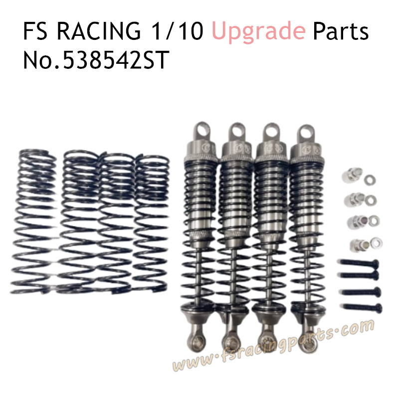 FS RACING 1/10 Scale Upgrade Parts Metal Shock Absorbers 538542ST