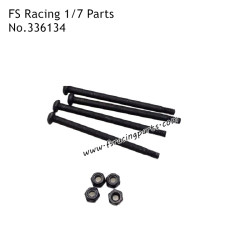FS RACING 1/7 Scale High Speed Racing Car Parts Rear Axle Mount Screw Shaft, FS RACING 336134