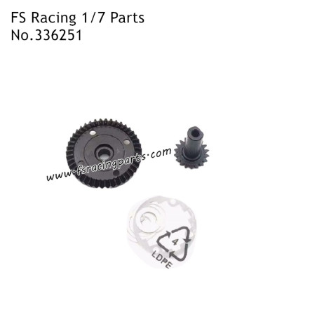 FS RACING 1/7 Scale High Speed Racing Car Parts Front Differential Large and Main Gears, FS RACING 336251