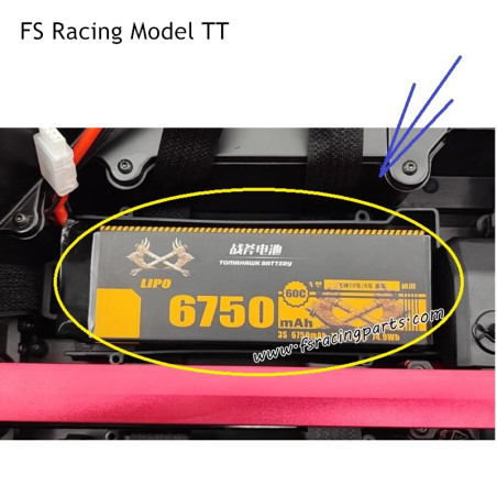 FS RACING 1/7 Model TT RC Car Parts 3S 11.1V 6750mAh 60C 74.9WH Battery
