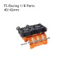 FS RACING 1/8 Scale RC Car Parts 40/42mm Dual Fan Orange