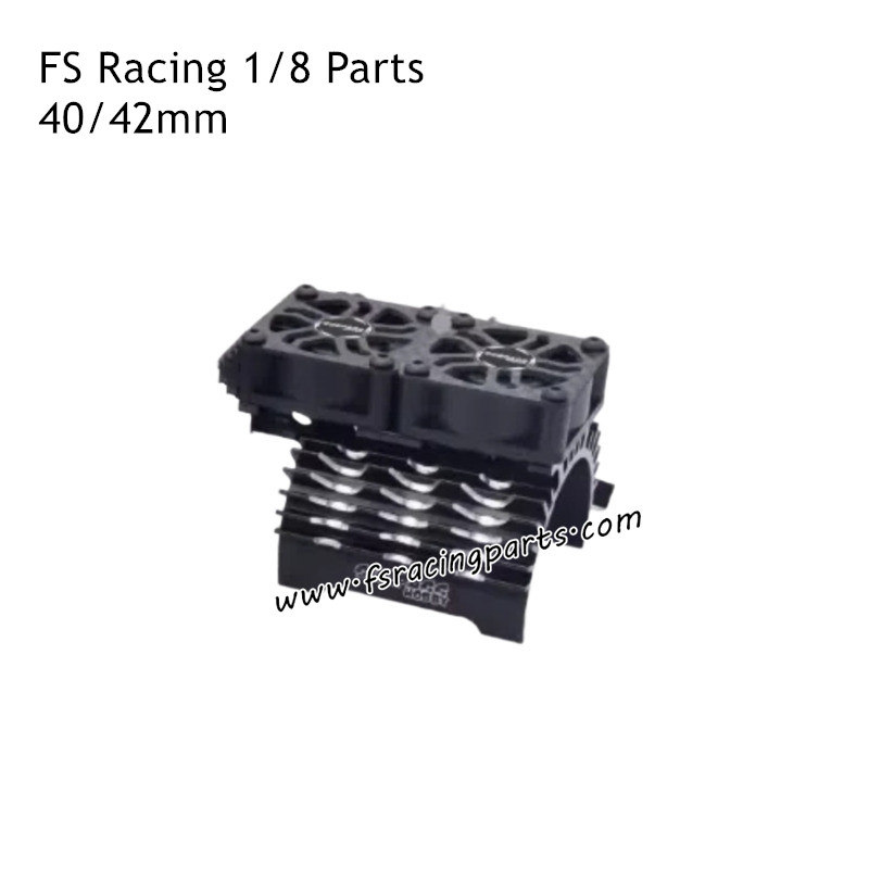 FS RACING 1/8 Scale RC Car Parts 40/42mm Dual Fan Black