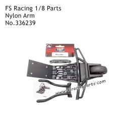 FS RACING 1/8 Scale Parts Rear Crash Lift Wheel Set (Nylon Arm)