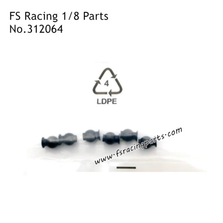 FS RACING 1/8 Scale Parts Tie Rod Ball Head Fittings 312064, FS RACING RC Car Parts