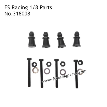 Shock Ball Head Set 318008 Parts for FS RACING 1/8 Scale Drift Car