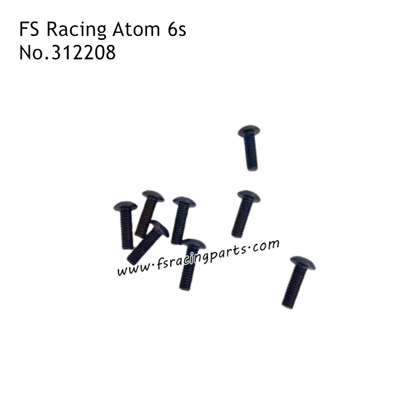FS Racing Atom FS-33675P Parts Round Head Screws for Car Body Columns 312208