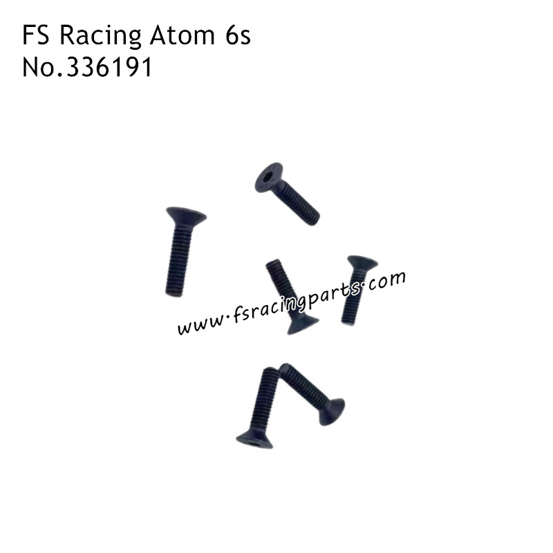 FS RACING Atom 6s RC Car Parts Countersunk Head Hexagon Socket Screws 336191