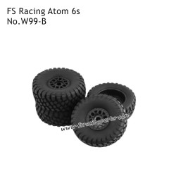 FS RACING Atom 6s RC Car Parts Wheels  Black